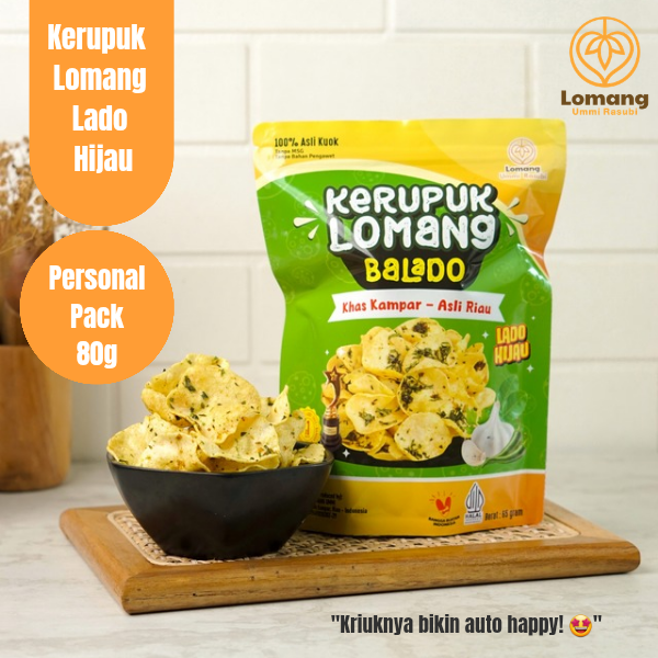 Kerupuk Lomang Lado Hijau