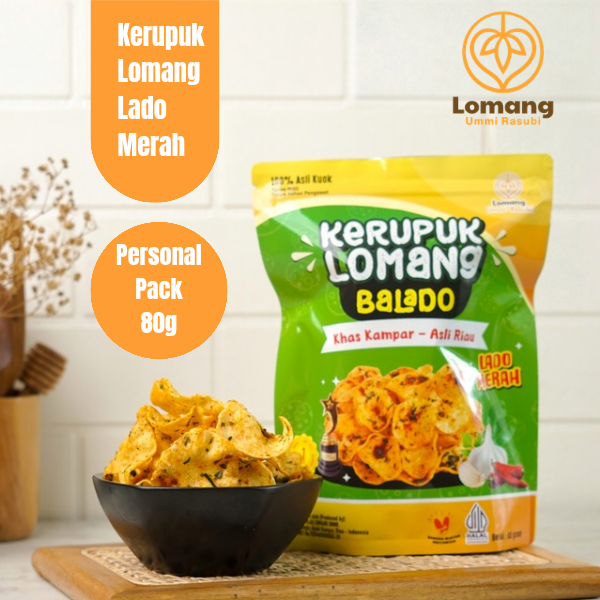 Kerupuk Lomang Lado Merah